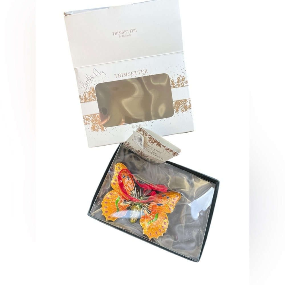 Dillards Trimsetter Cloissone Butterfly Ornament Beautiful